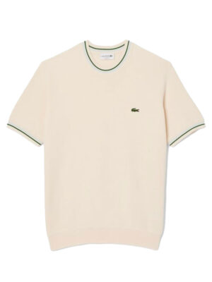 T-shirt classic fit maille détails rayés