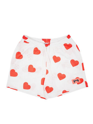 Short Moto Heart White
