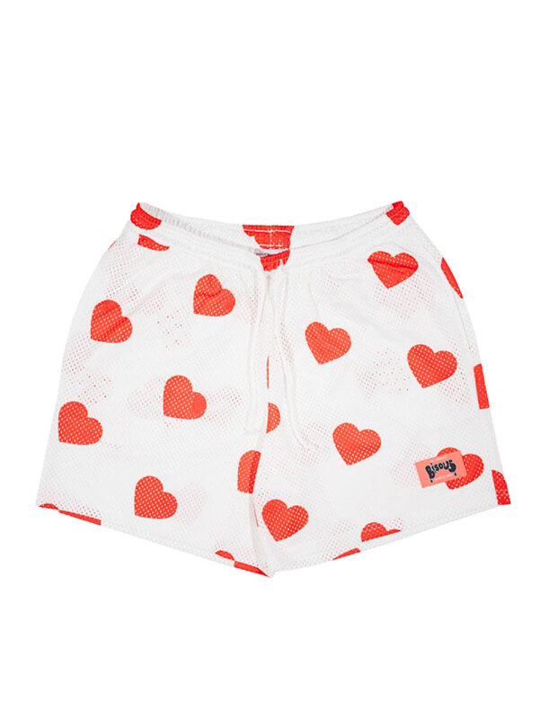 Short Moto Heart White