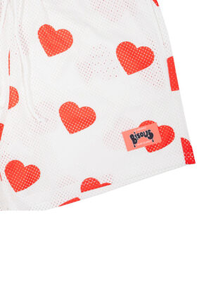 Short Moto Heart White