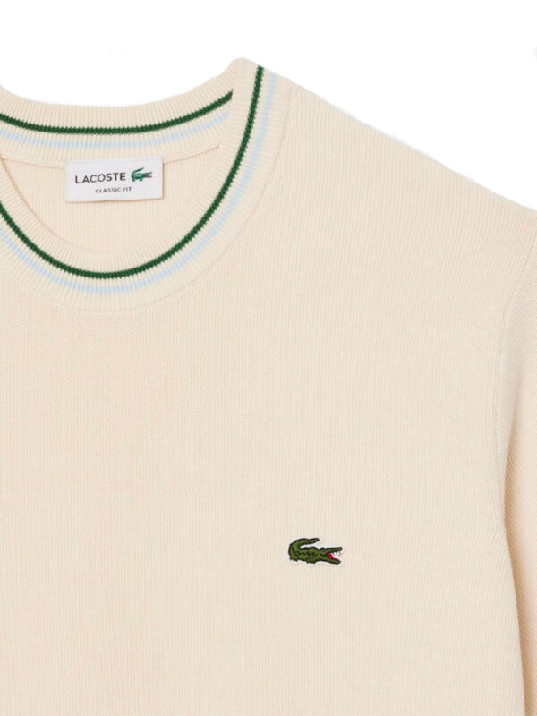 Classic fit mesh t-shirt with striped details - Image 2