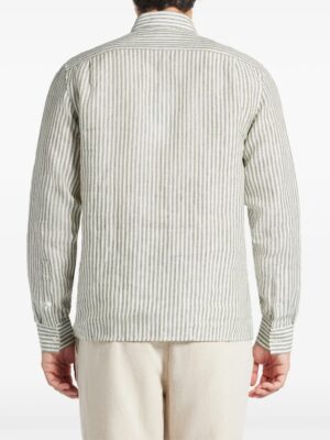 chemise rayée en lin