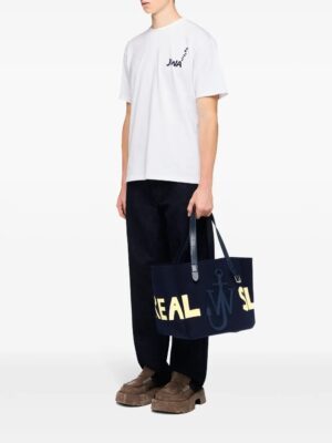 slogan-print T-shirt