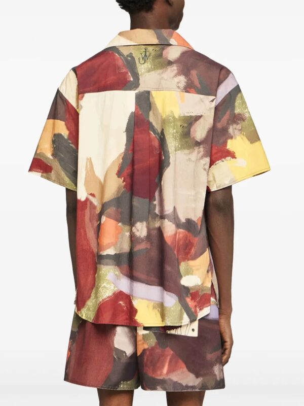 abstract print cotton shirt - Image 4