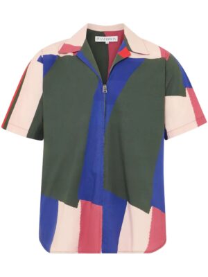 chemise à fermeture zippée
