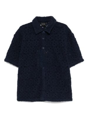 chemise à empiècement en dentelle