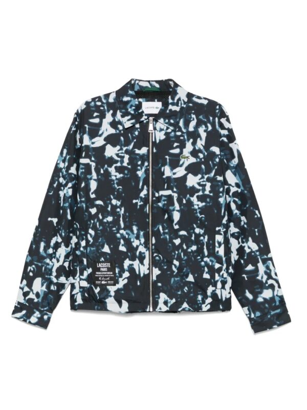 abstract print overshirt