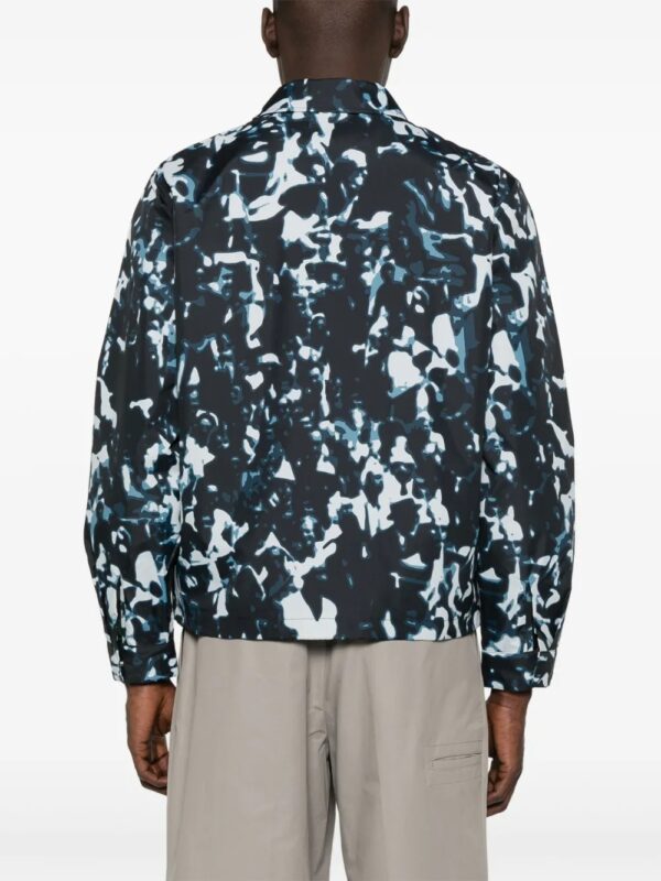 abstract print overshirt - Image 4
