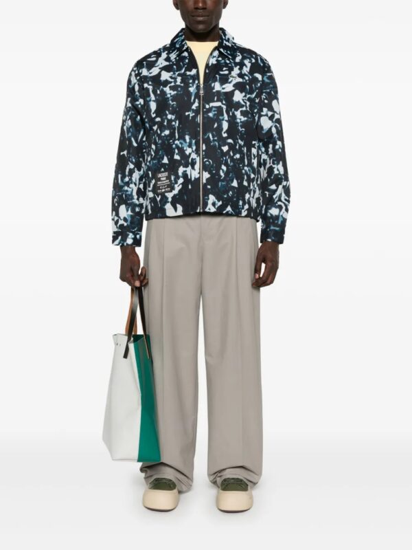 abstract print overshirt - Image 2