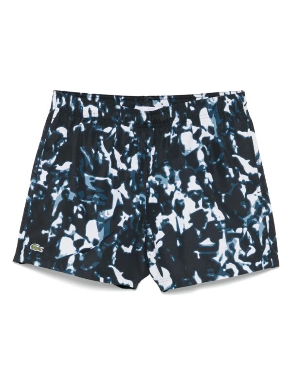 short de bain à imprimé abstrait
