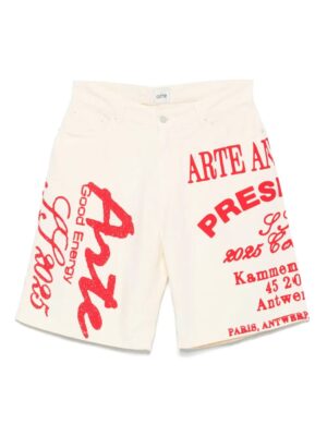 short à imprimé graphique