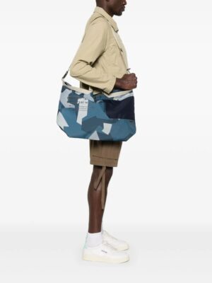 x Master-Pièce large canvas tote bag with camouflage pattern