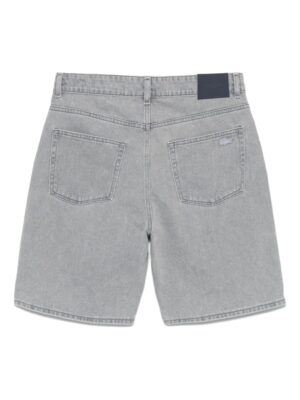 short en jean à effet délavé