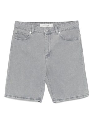 short en jean à effet délavé
