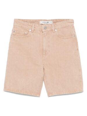 short en jean à effet délavé