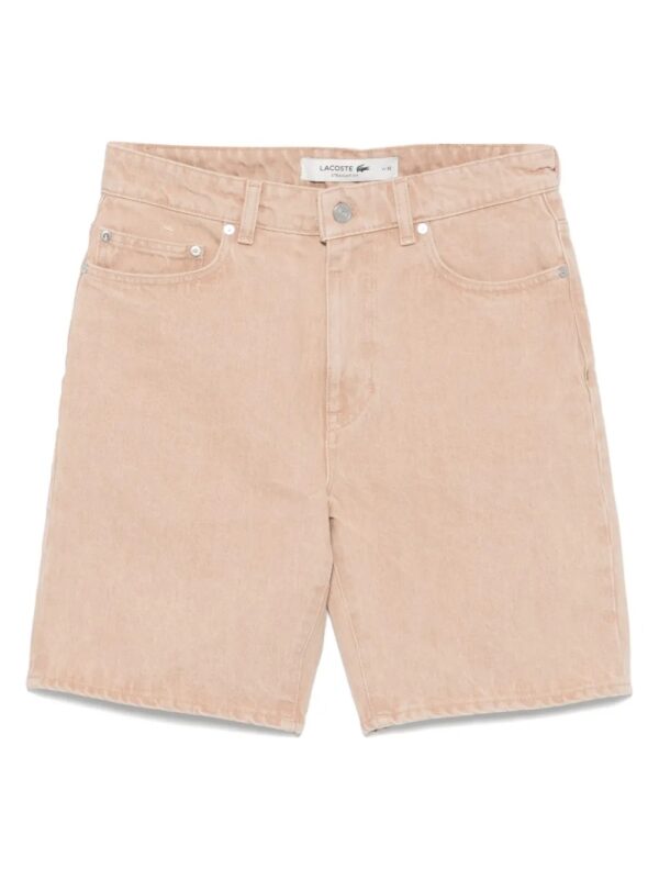 short en jean à effet délavé