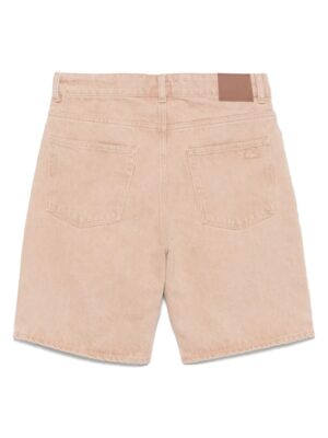 short en jean à effet délavé