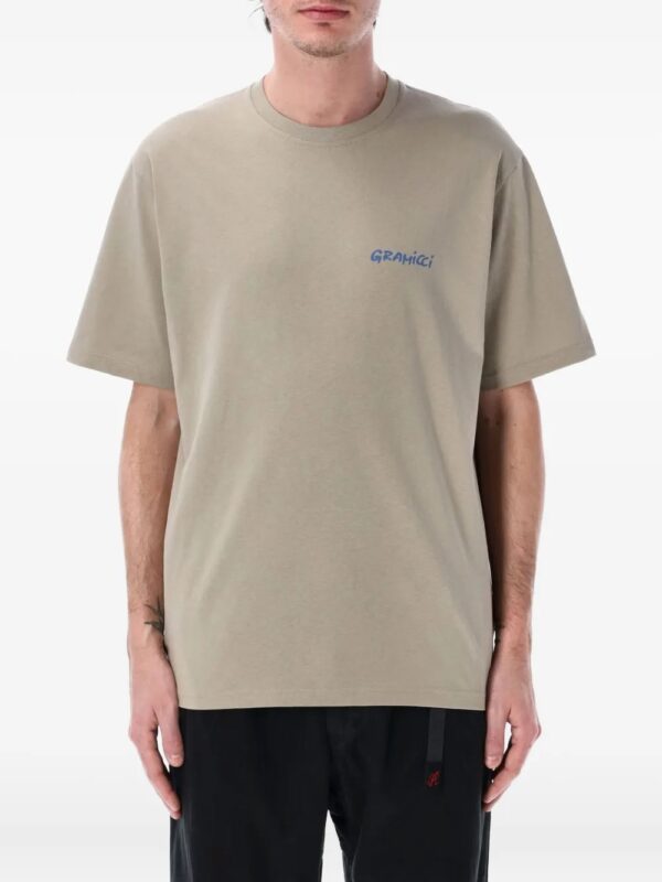 t-shirt à imprimé escargot