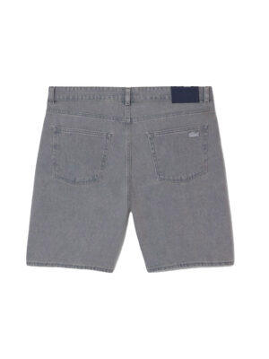 Bermuda en denim teint effet délavé
