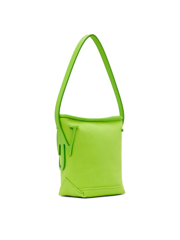 Mini sac en canevas de coton à appliqués à logo – Image 3
