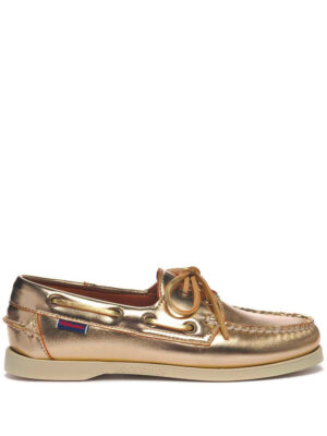 chaussures bateau en cuir