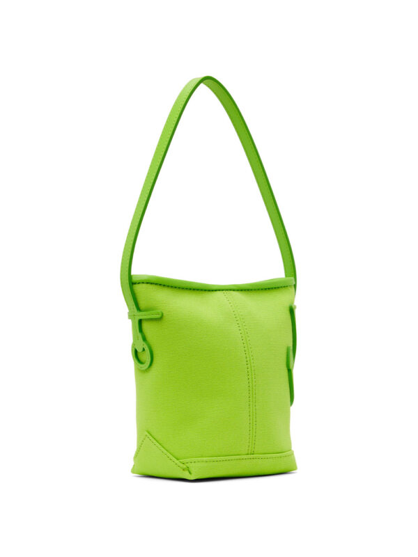 Mini sac en canevas de coton à appliqués à logo – Image 2