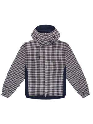 Veste technique à carreaux réversibles