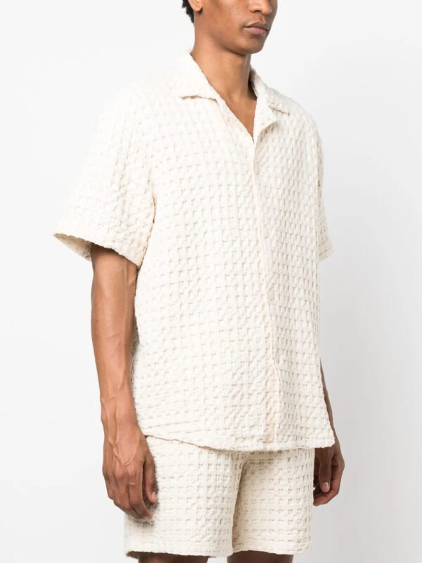 Cuba ecru waffle shirt - Image 3