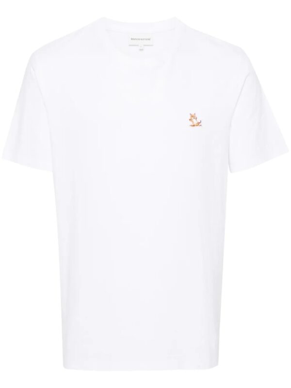 t-shirt en coton à patch Fox