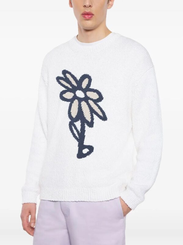 pull à motif floral en intarsia – Image 2