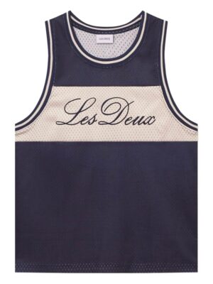 embroidered logo tank top