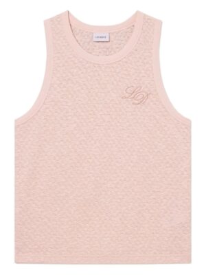embroidered logo tank top
