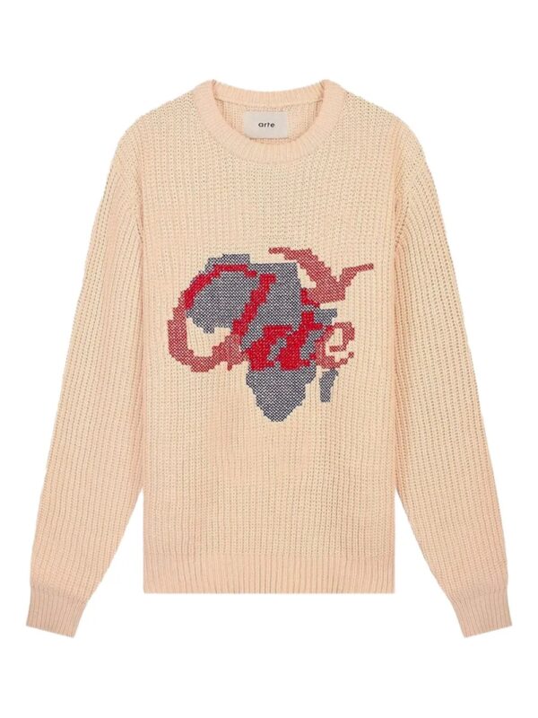 contrast stitching sweater