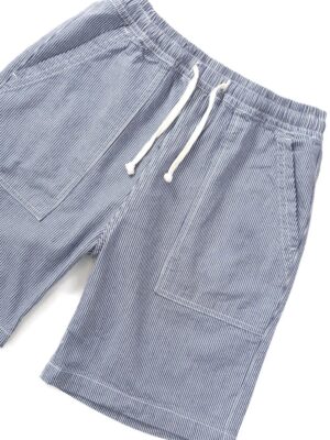 Short à cordon de serrage à rayures de chef