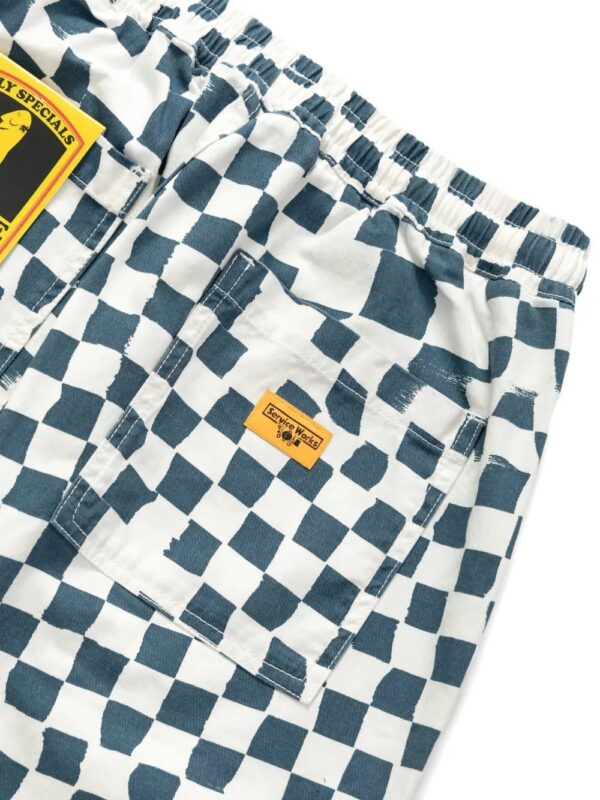 Plaid chef pants with drawstring - Image 4