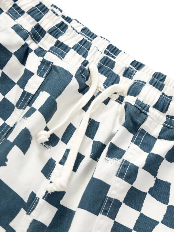 Plaid chef pants with drawstring - Image 3