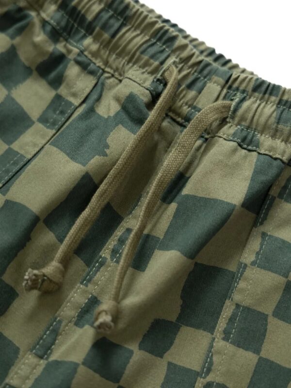 Pantalon de chef à carreaux avec cordon de serrage – Image 5