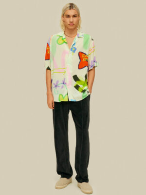 Chemise en viscose Flower Shop