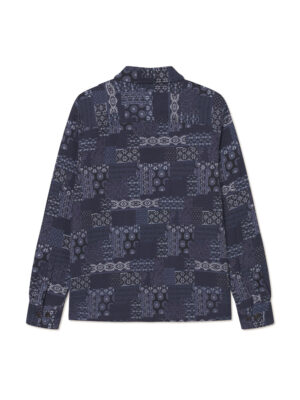 Surchemise Les Deux Layton Bleu Avec Motif