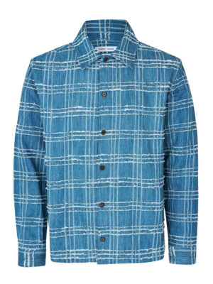 Layton Contrast Jacquard Overshirt