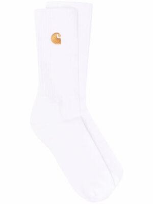 chaussettes à logo brodé