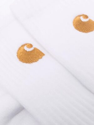 chaussettes à logo brodé