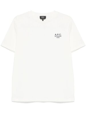 t-shirt en coton à logo brodé