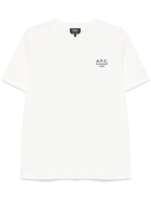 t-shirt en coton à logo brodé