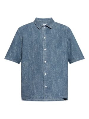 chemise en jean à effet délavé