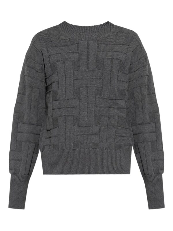 textured knit sweater