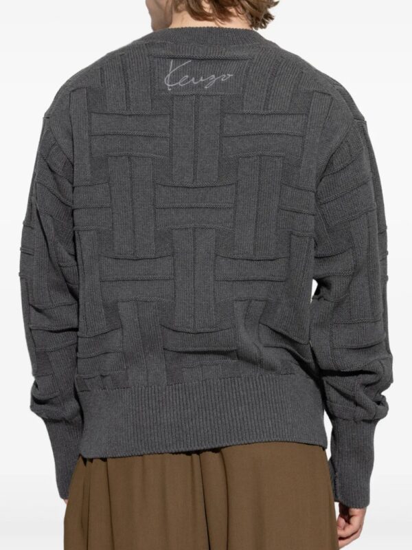 textured knit sweater - Image 4