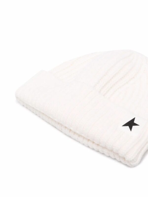 star patch ribbed beanie - Image 2
