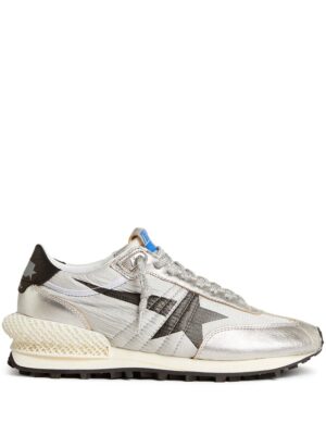 Baskets Running Marathon en cuir laminé