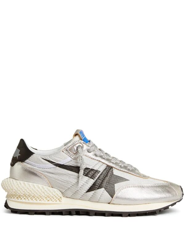 Marathon Running Sneakers in Laminated Leather
